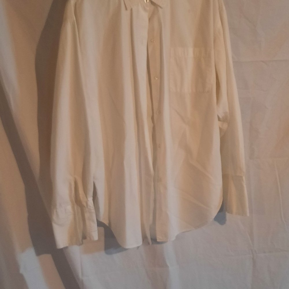 calvin klein women button down top size medium